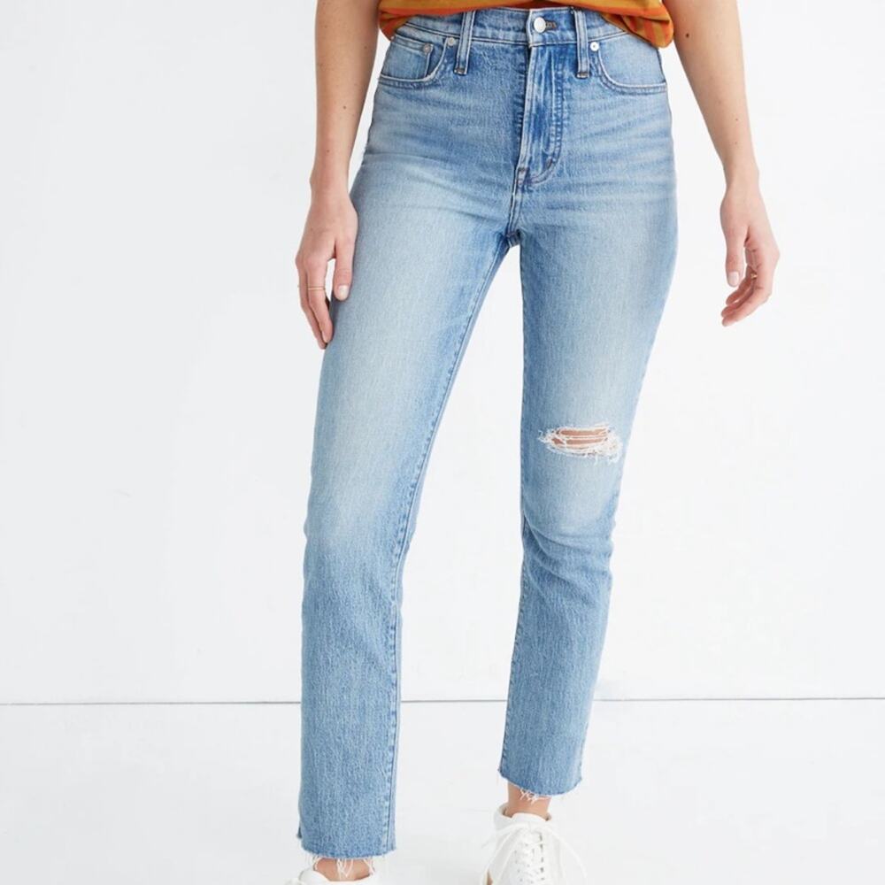 Madewell The Petite‎ Perfect Vintage Crop Jean in Rosabelle Wash 25P